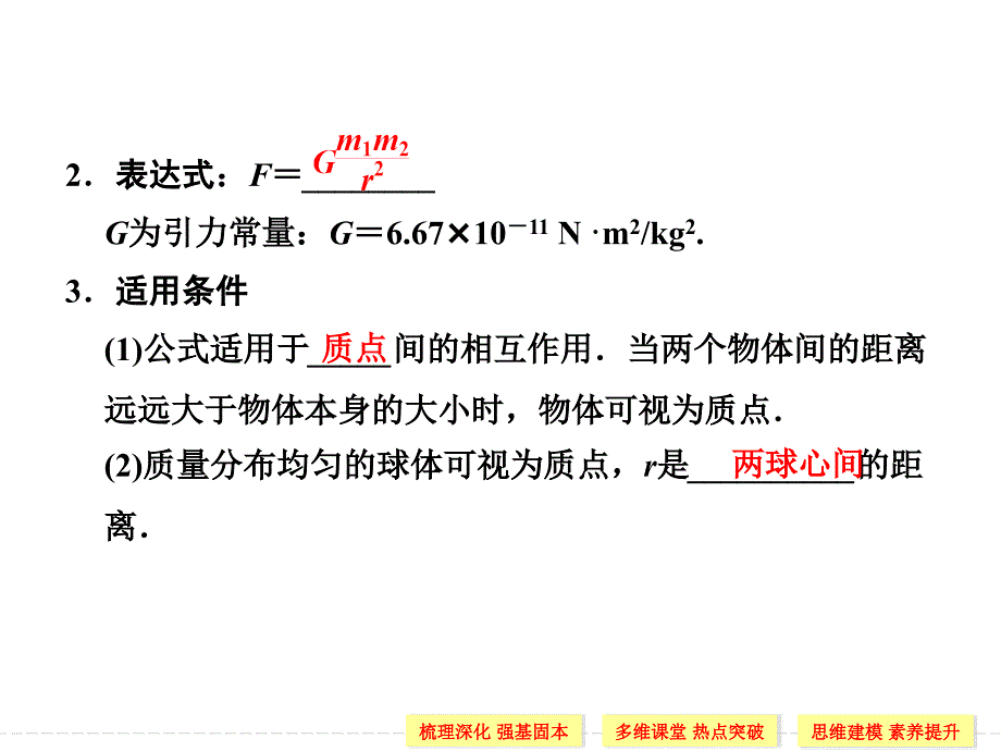 （导与练）2015年高三物理大一轮复习（人教版适用）课件第4章 第4讲 万有引力与航天（梳理深化，多维课堂，71张PPT）_第3页