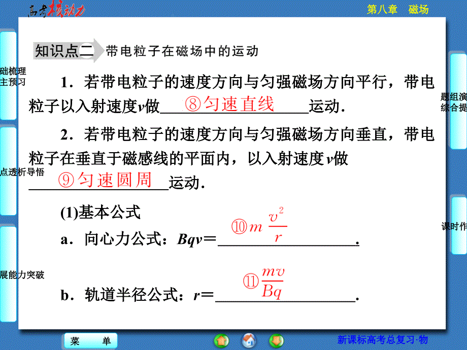 （核动力）2016年高三物理一轮复习第八章 磁场第2单元 磁场对运动电荷的作用_第3页