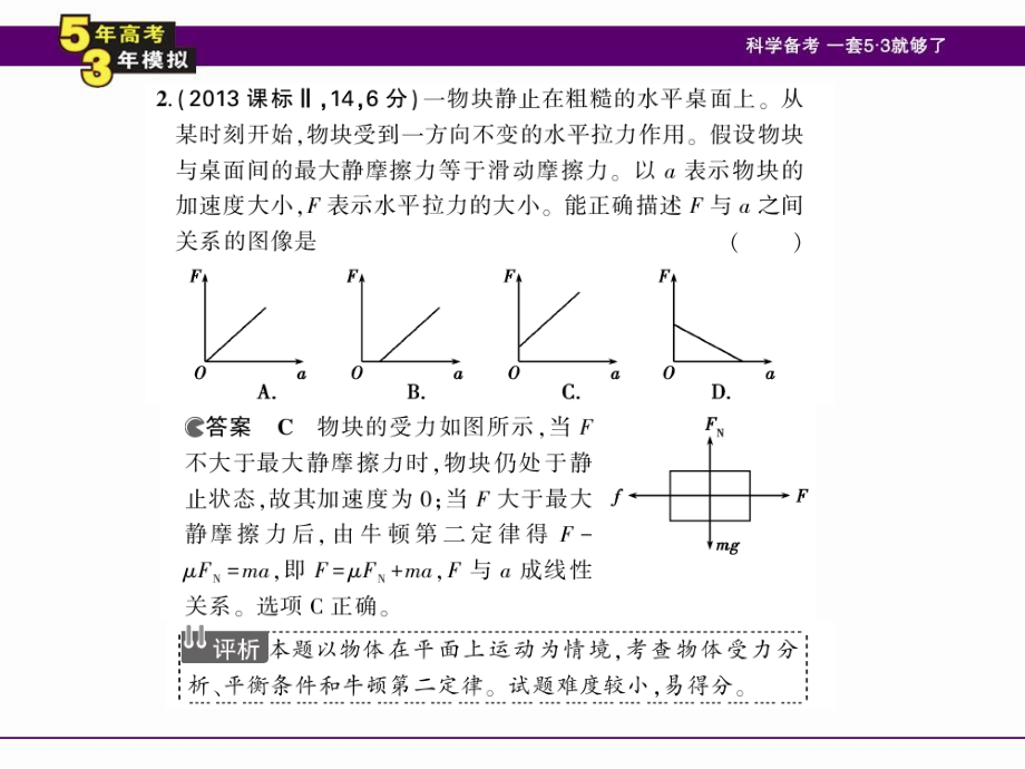 （5年高考3年模拟）2016年高三物理一轮复习（浙江专用，课件）专题三 牛顿运动定律（共123张PPT）_第4页