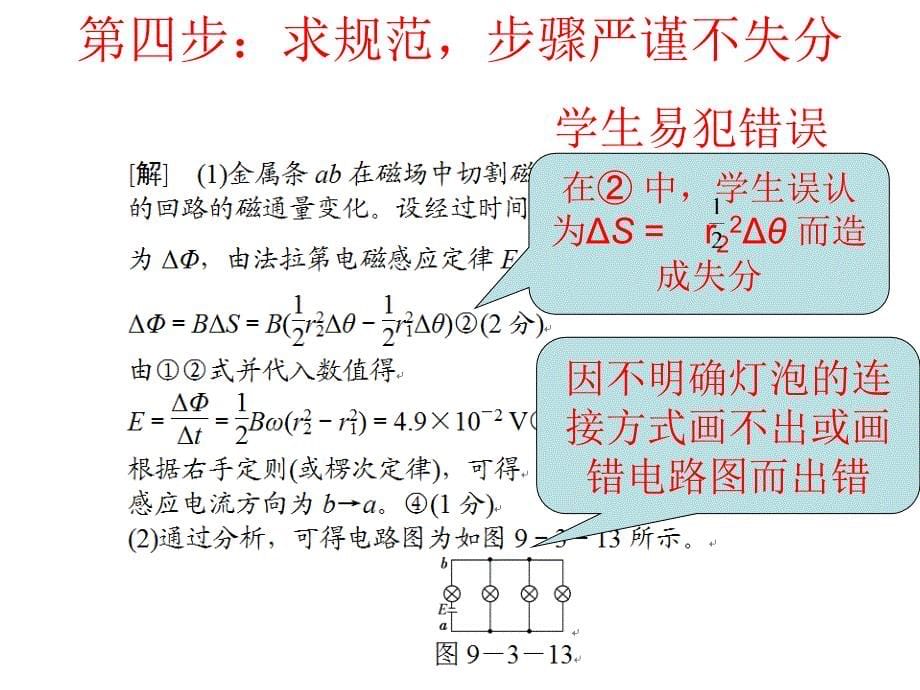 （提分技巧）2014高考物理赢取高分名师点津课件--应用法拉第电磁感应定律和闭合电路欧姆定律解决电磁感应与电路的综合问题_第5页