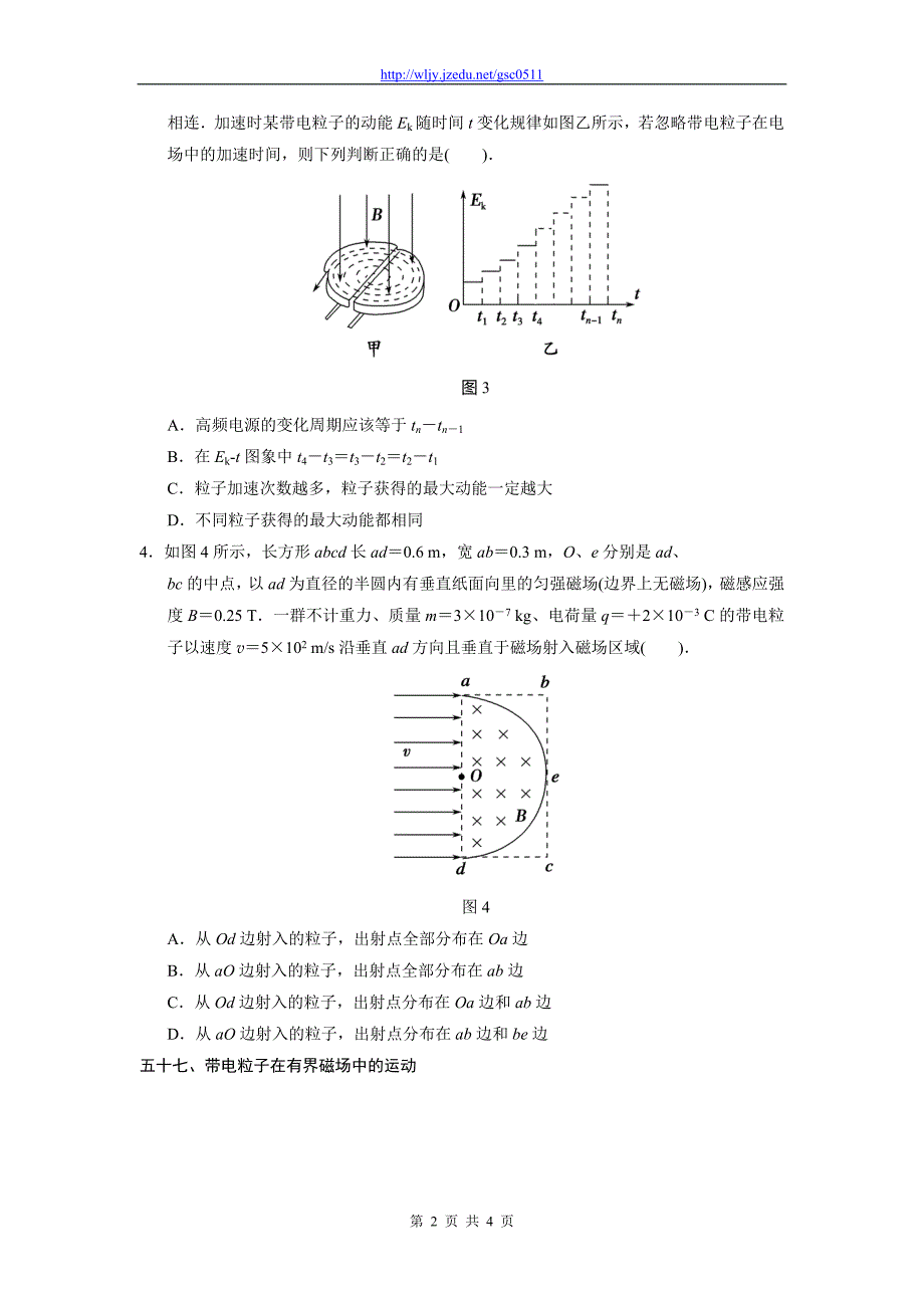 2013高考物理终极猜想16对带电粒子在磁场中运动的考查_第2页