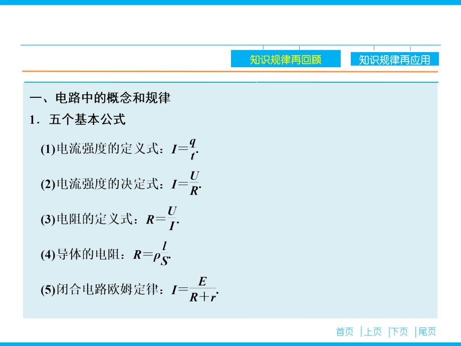 （高考复习指导）2016年高三物理二轮复习课件第二部分 考前冲刺 重点知识一周回访考前第4天 电路与电磁感应_第2页