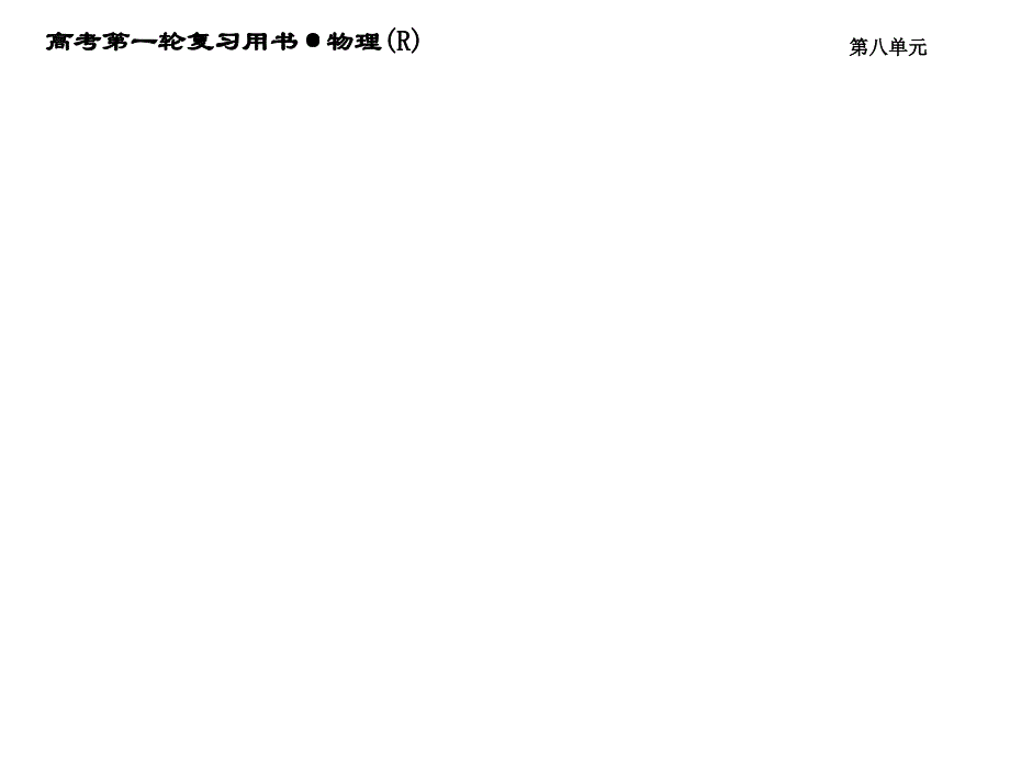 《考案》2015年高考物理第一轮复习课件第8章磁场 单元总结_第4页