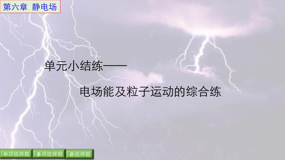 步步高2016年高考物理人教版一轮复习《第六章 静电场》单元小结练  电场能及粒子运动的综合练_第1页