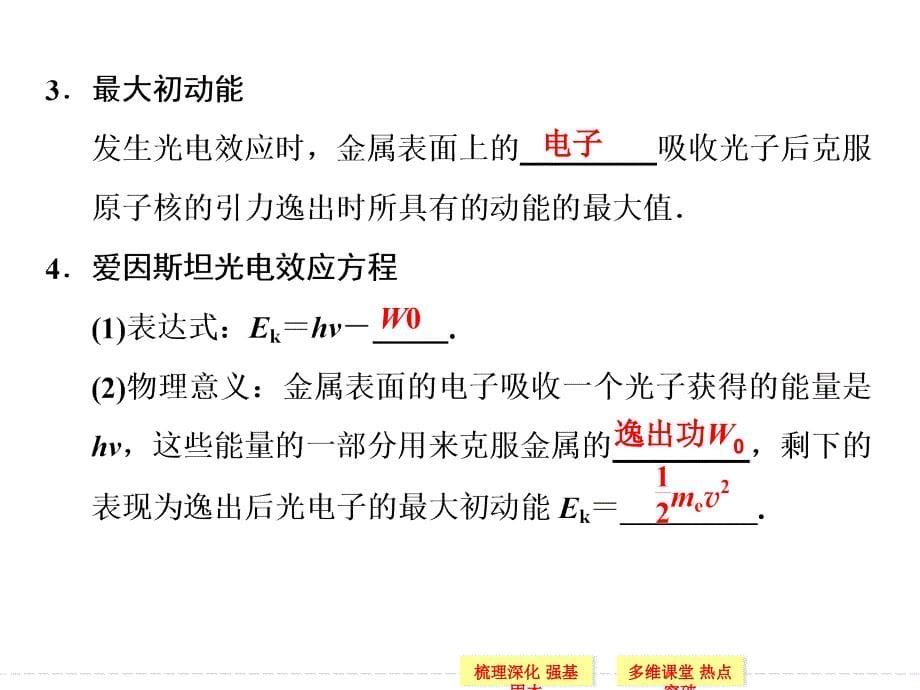 创新设计2015高考物理一轮课件x3-5.2光电效应 波粒二象性_第5页