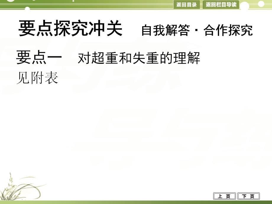 导与练2015年高考物理（浙江专用）一轮课件3.3牛顿运动定律的应用一_第5页