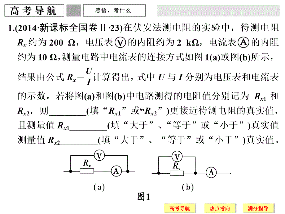 创新设计2016二轮物理全国通用专题复习专题五高考物理实验 第12讲电学实验_第2页