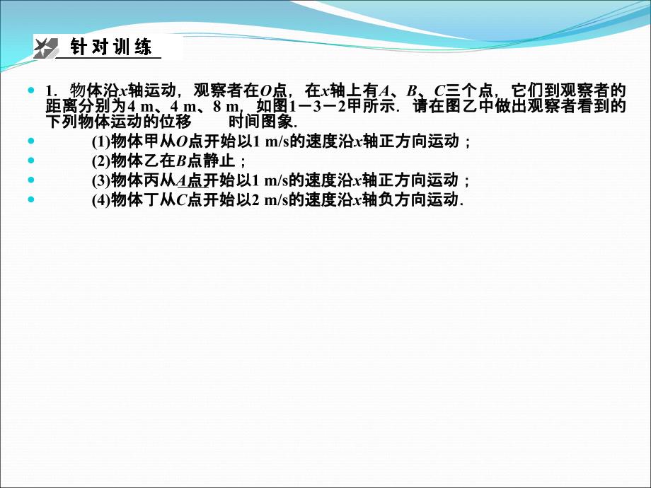 高考物理创新设计一轮复习精品课件（人教版）1-1-3专题运动图象追及相遇问题_第3页