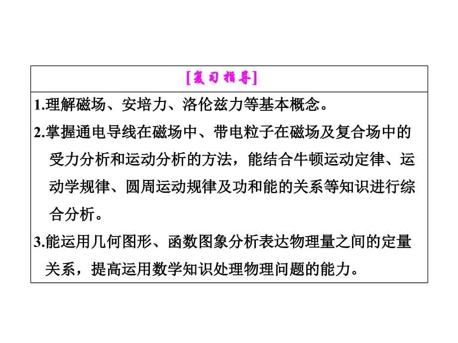 创新方案2014年高考物理一轮精品课件第八章 磁场（348张PPT）_第5页