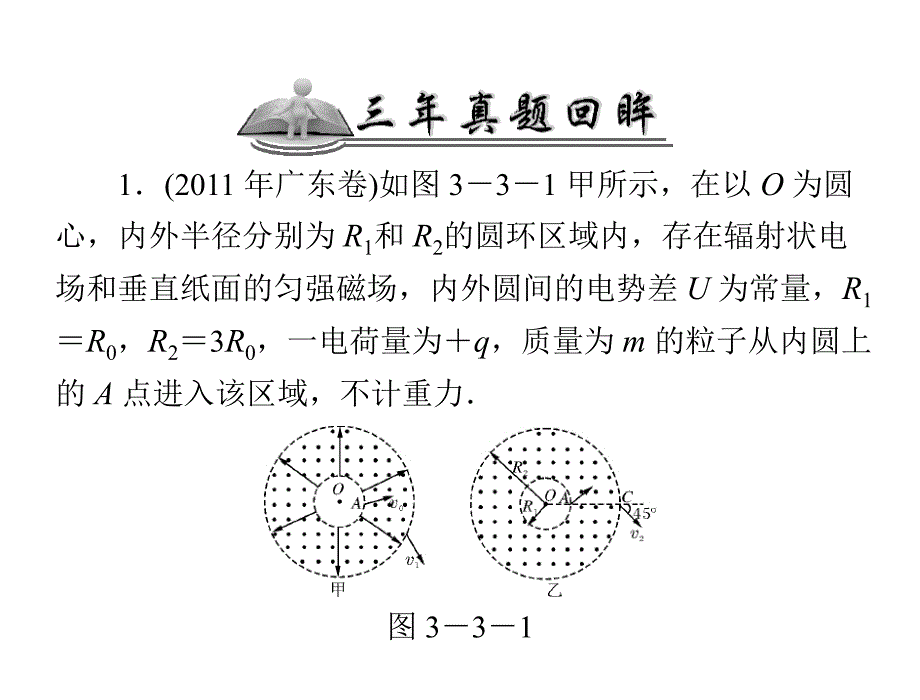 备考2013高考物理一轮金牌训练课件第01部分 专题03第3讲 带电粒子在复合场中的运动_第2页