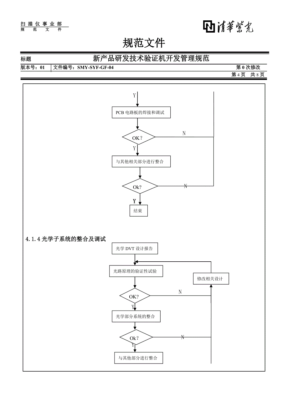 清华紫光有限公司－新产品研发技术验证机开发管理规范_第4页