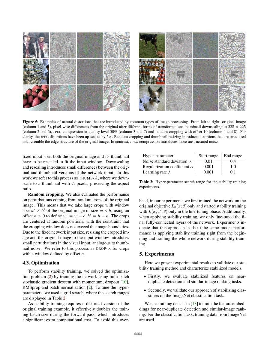 Improving the Robustness of Deep Neural Networks via Stability Training_第5页