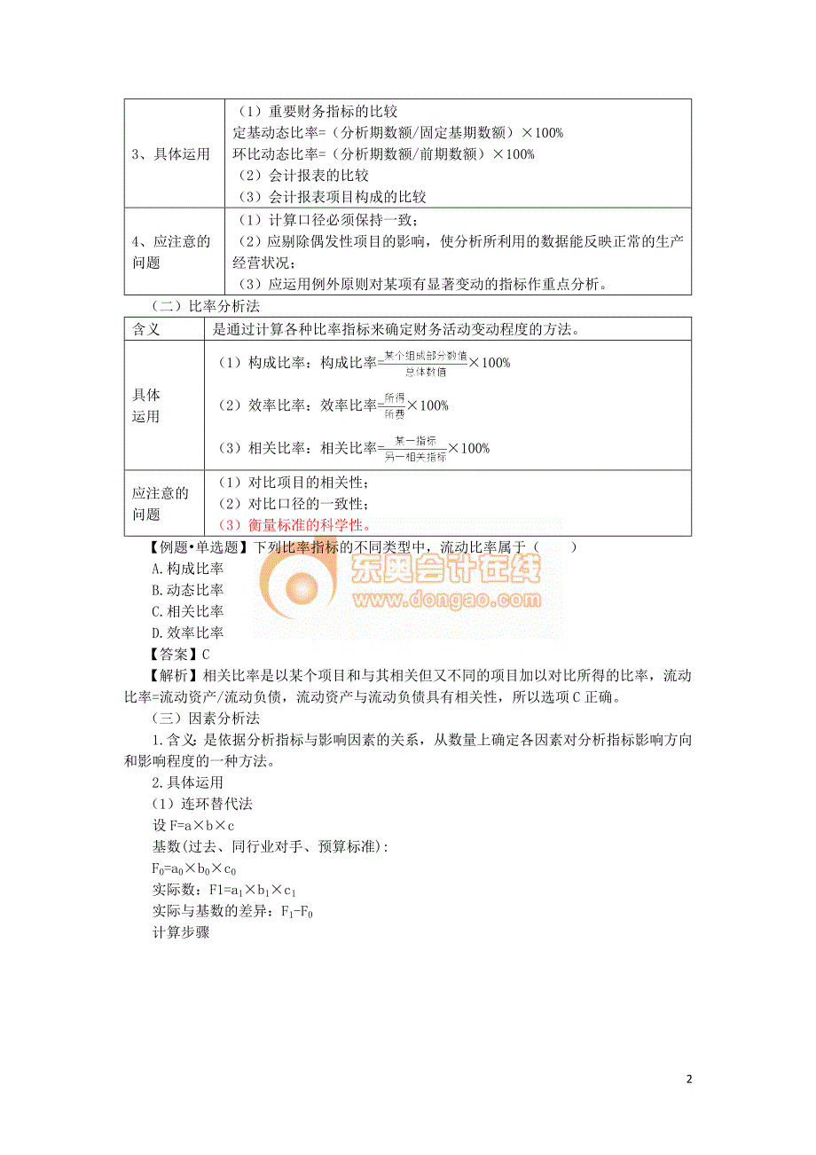 2016税务师财会与会计财管部分--- 财务分析与评价_第2页