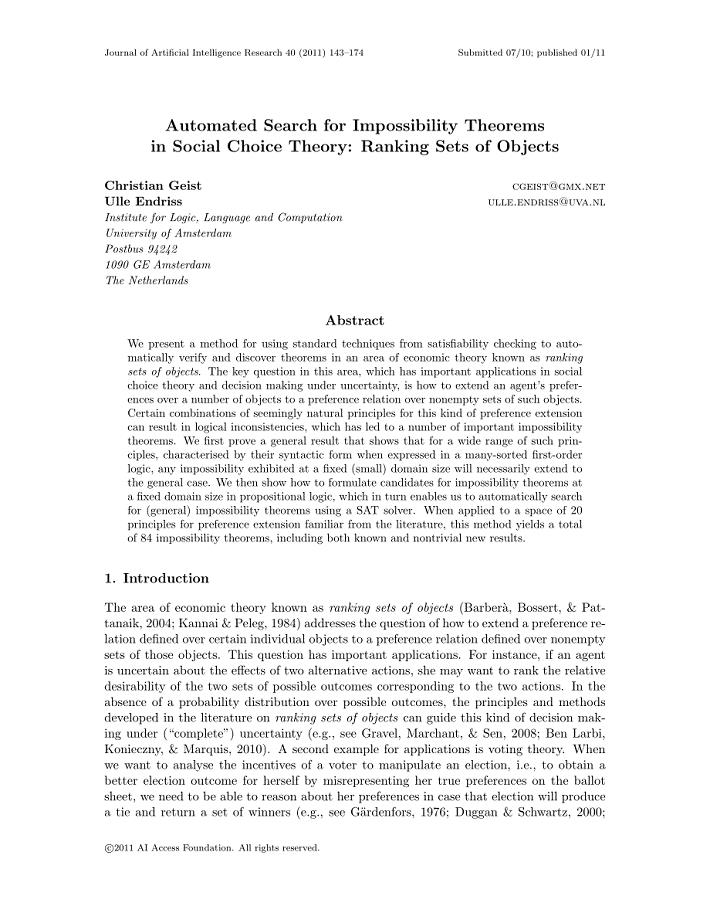 Automated Search for Impossibility Theorems in Social Choice Theory Ranking Sets of Objects