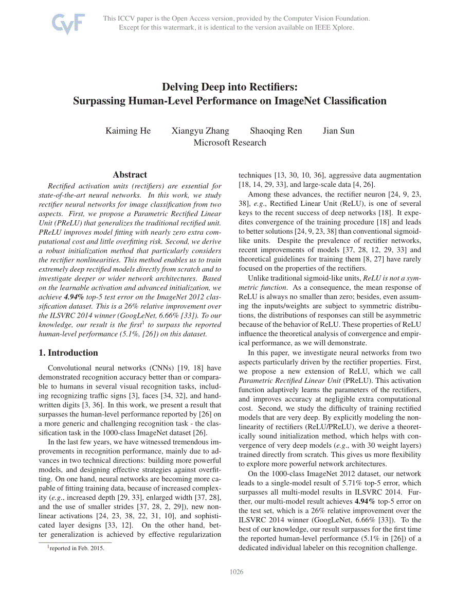 Delving Deep into Rectiﬁers_第1页