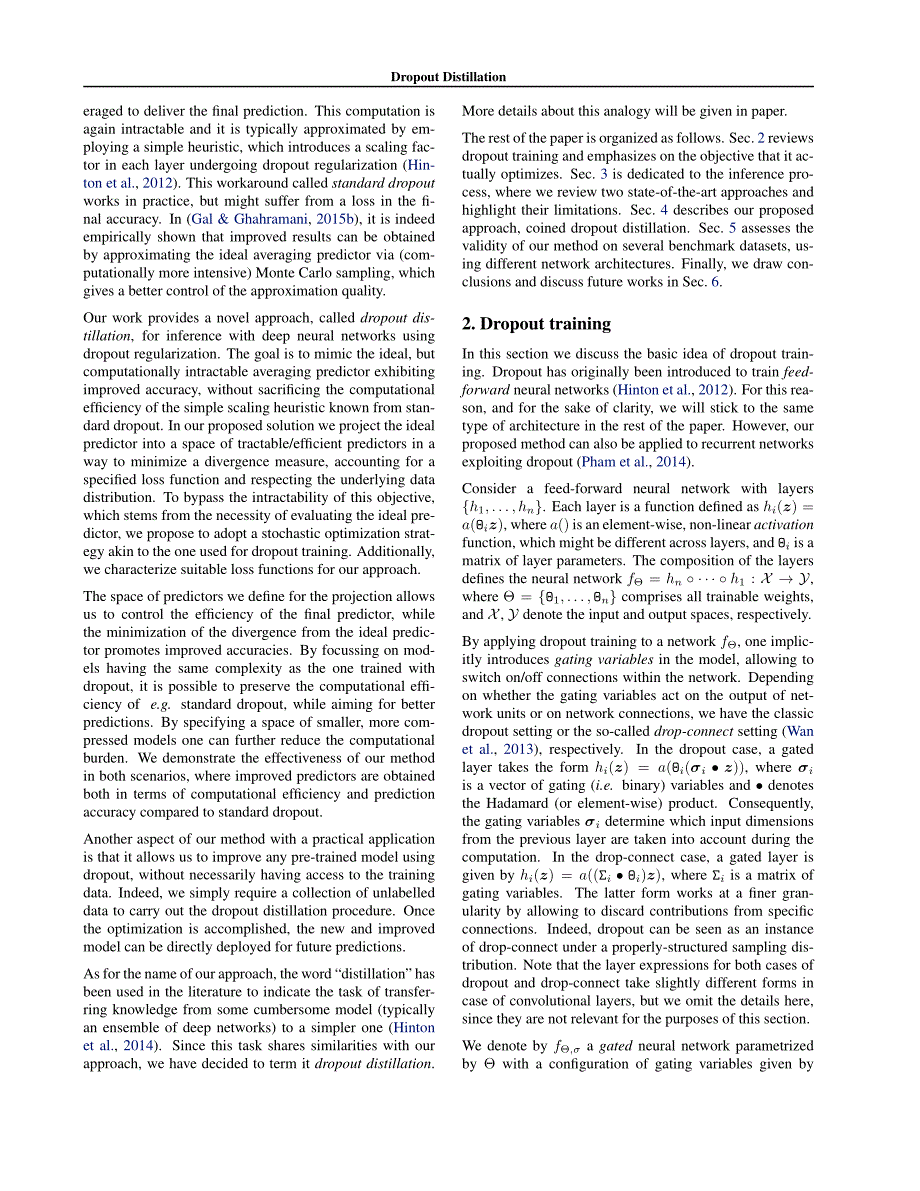 ICML2016(Dropout Distillation)_第2页