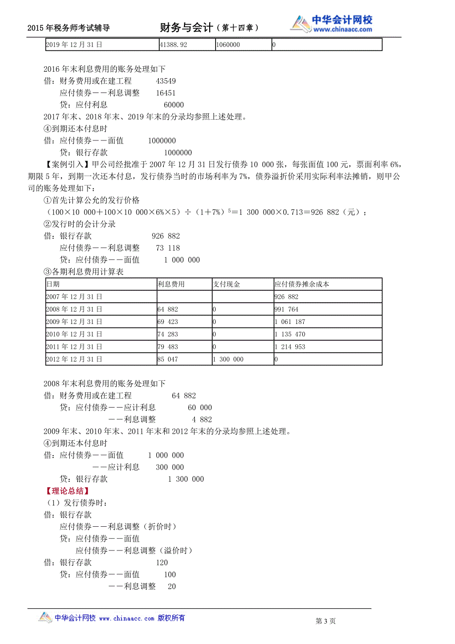 财务与会计复习讲义--- 非流动负_第3页