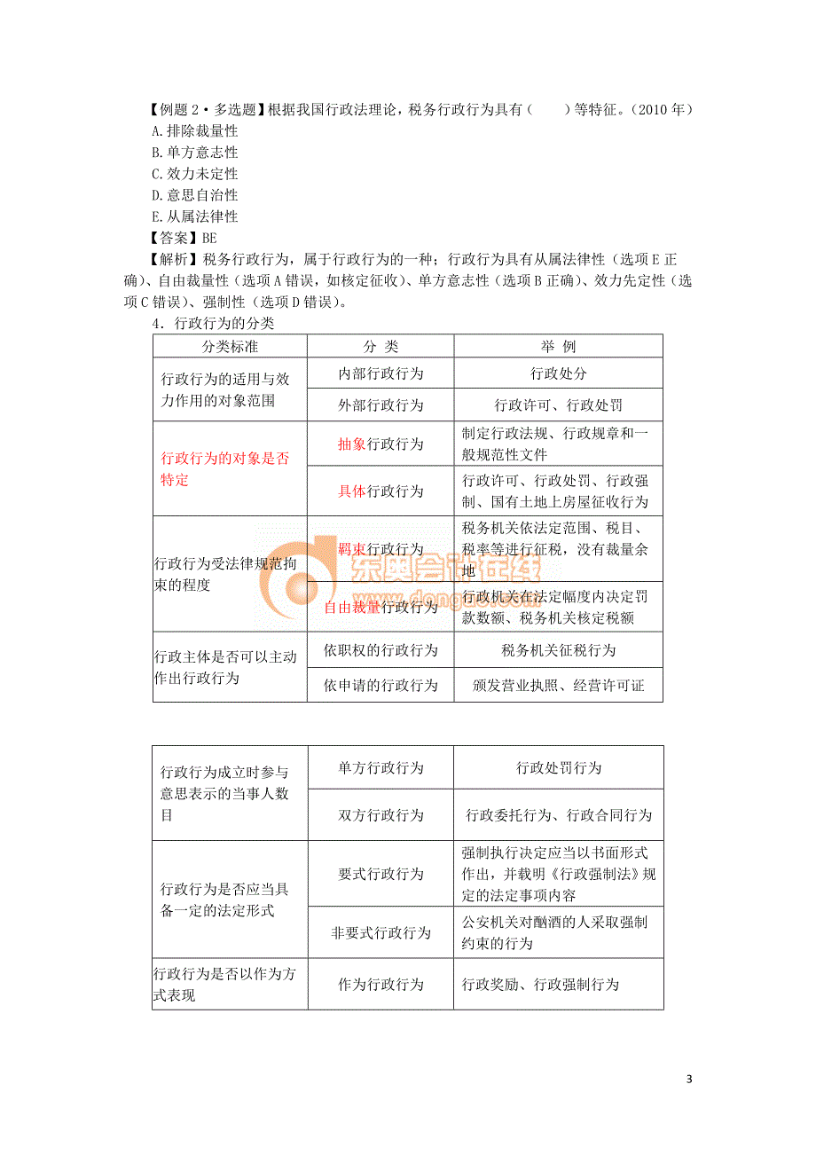 2016税务师涉税服务相关法律彭娟娟基础班讲义--- 行政法基本理论 (3)_第3页