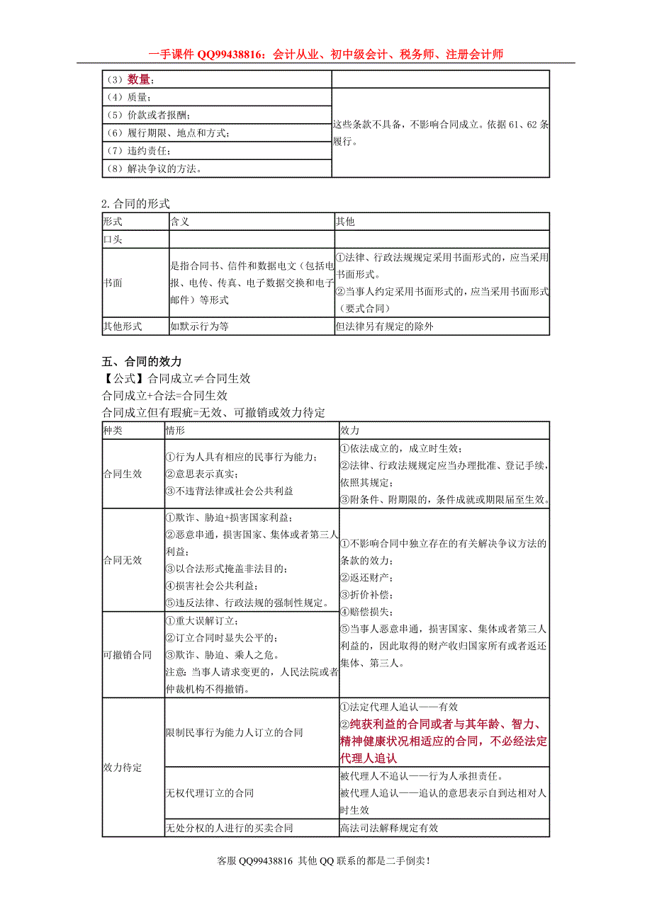 2016税务师涉税服务相关法律李素贞基础班讲义--- 债权法律制度_第4页