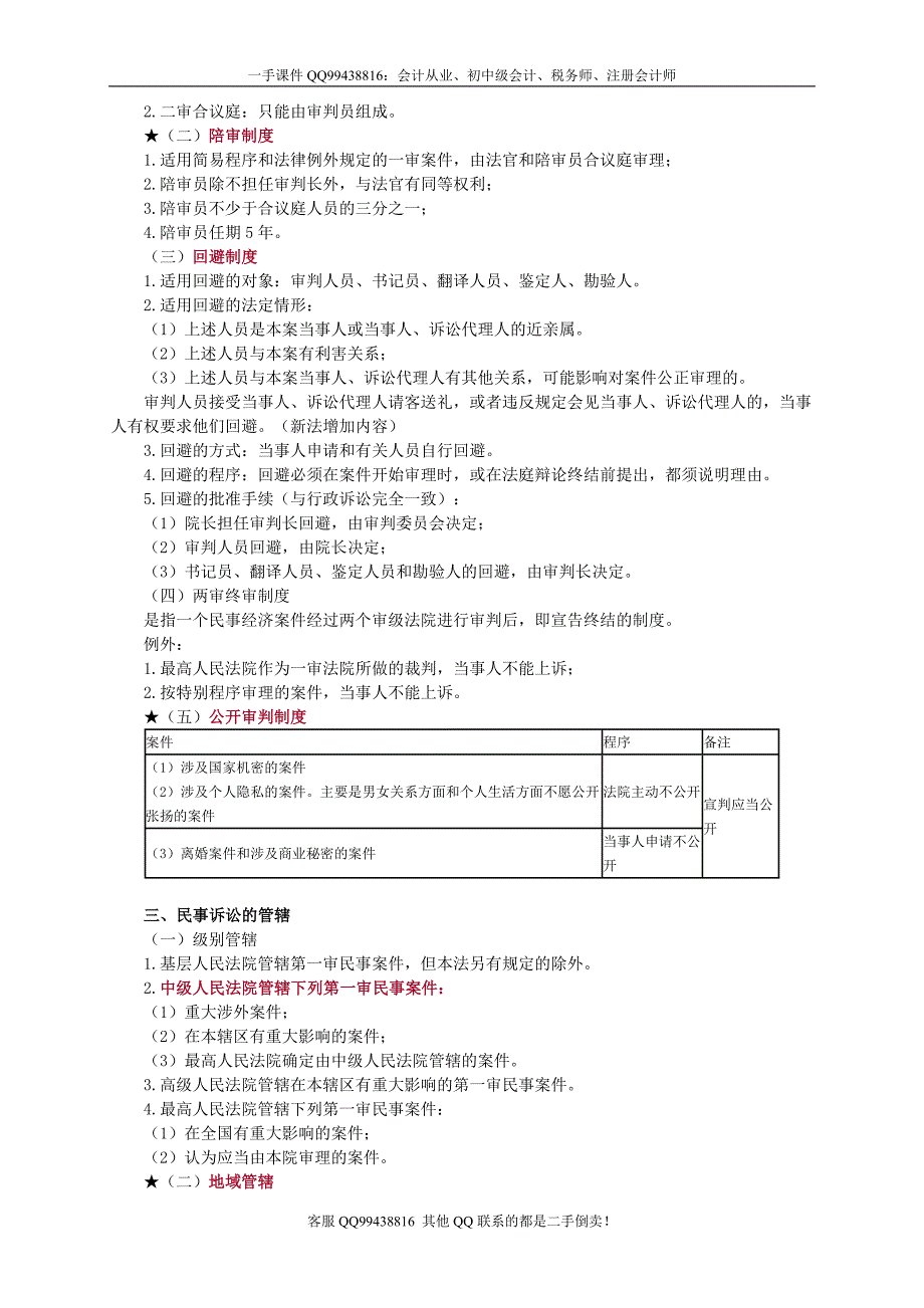 2016税务师涉税服务相关法律李素贞基础班讲义--- 民事诉讼法_第2页