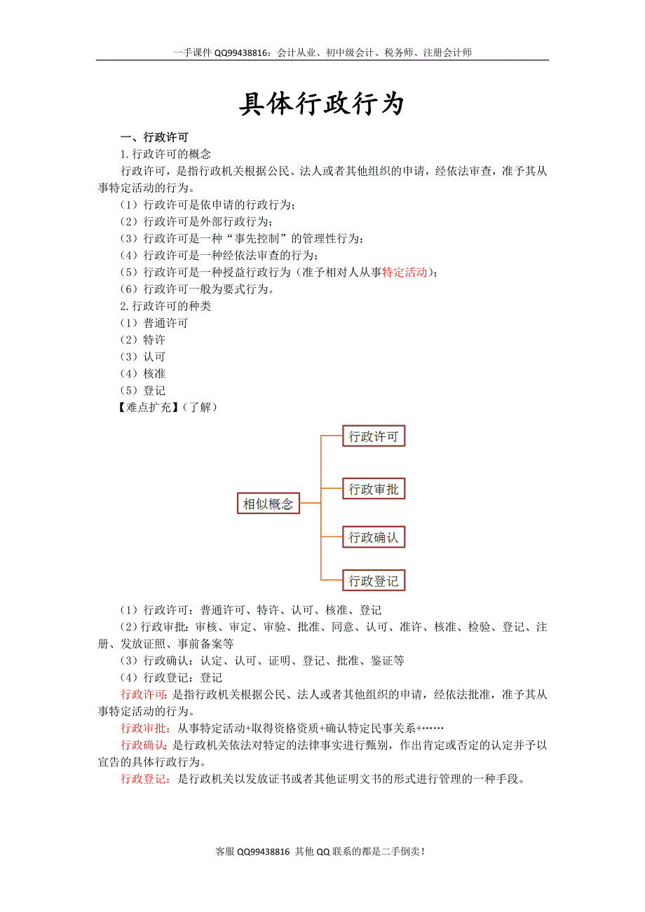 2016税务师涉税服务相关法律彭娟娟预科班讲义--- 具体行政行为_第1页