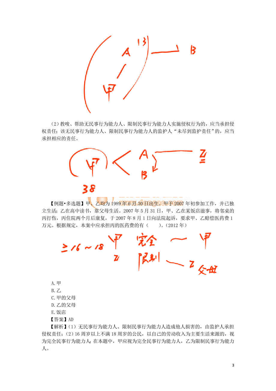 2016税务师涉税服务相关法律郭守杰基础班讲义--- 侵权责任制度_第3页