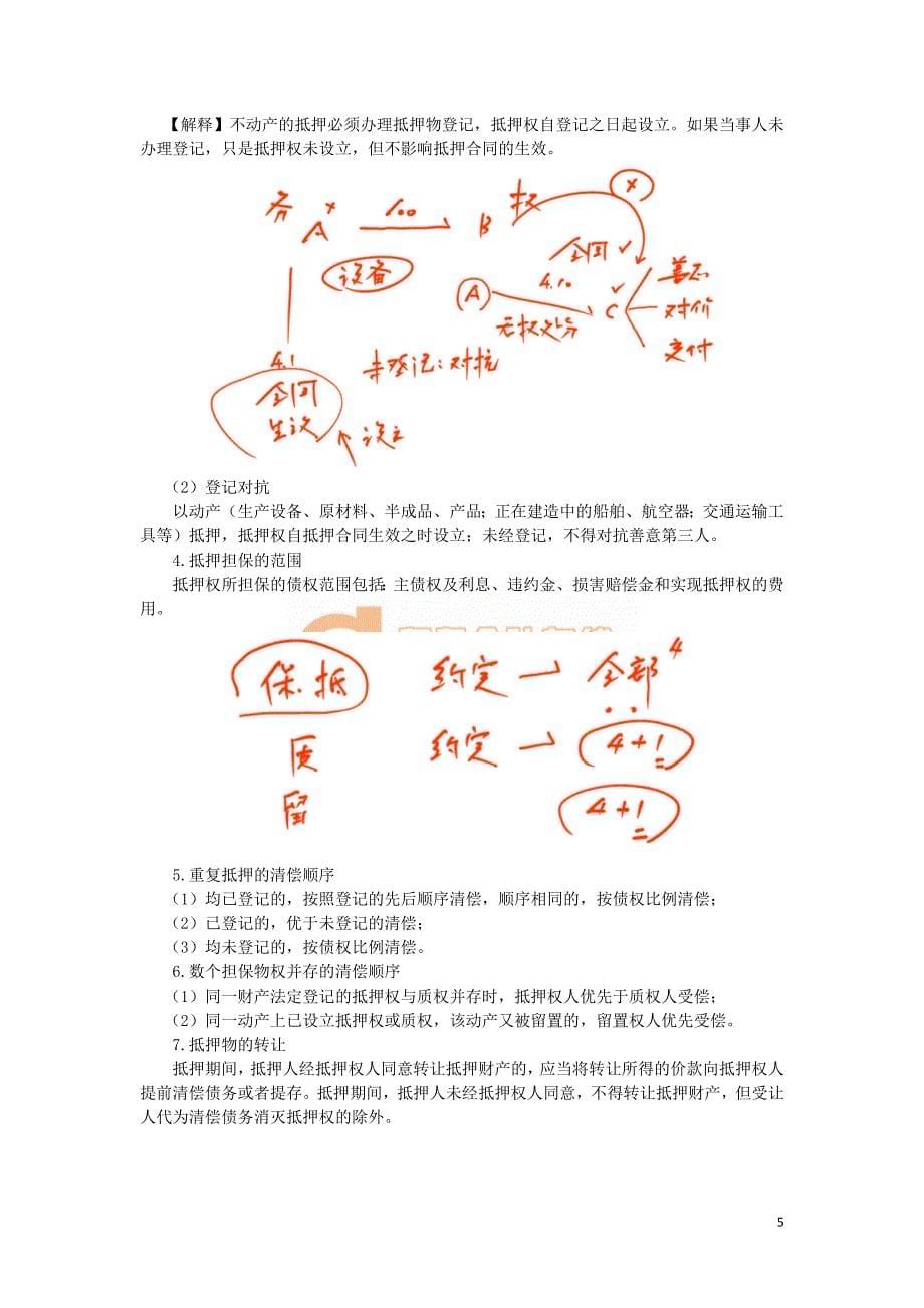 2016税务师涉税服务相关法律郭守杰基础班讲义--- 用益物权_第5页