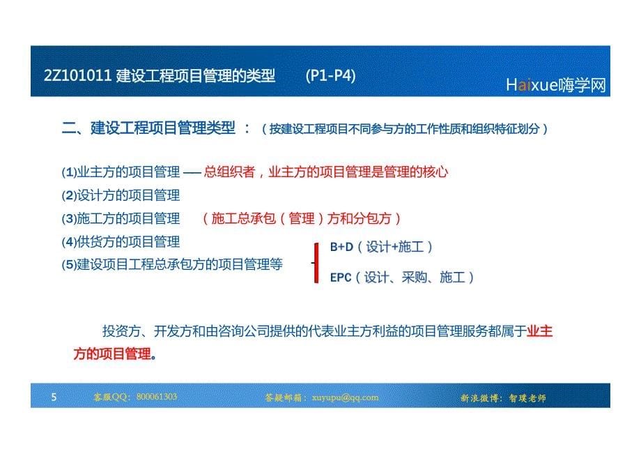 2016年嗨学网校二建－管理第一章（精简）_第5页