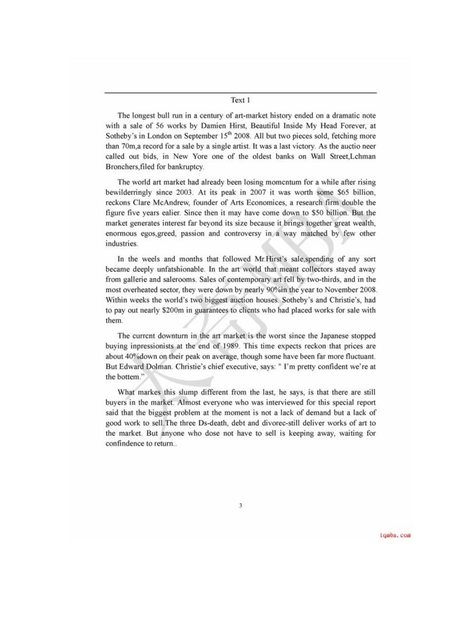 2010MBA联考英语真题及参考答案（完整版）_第3页