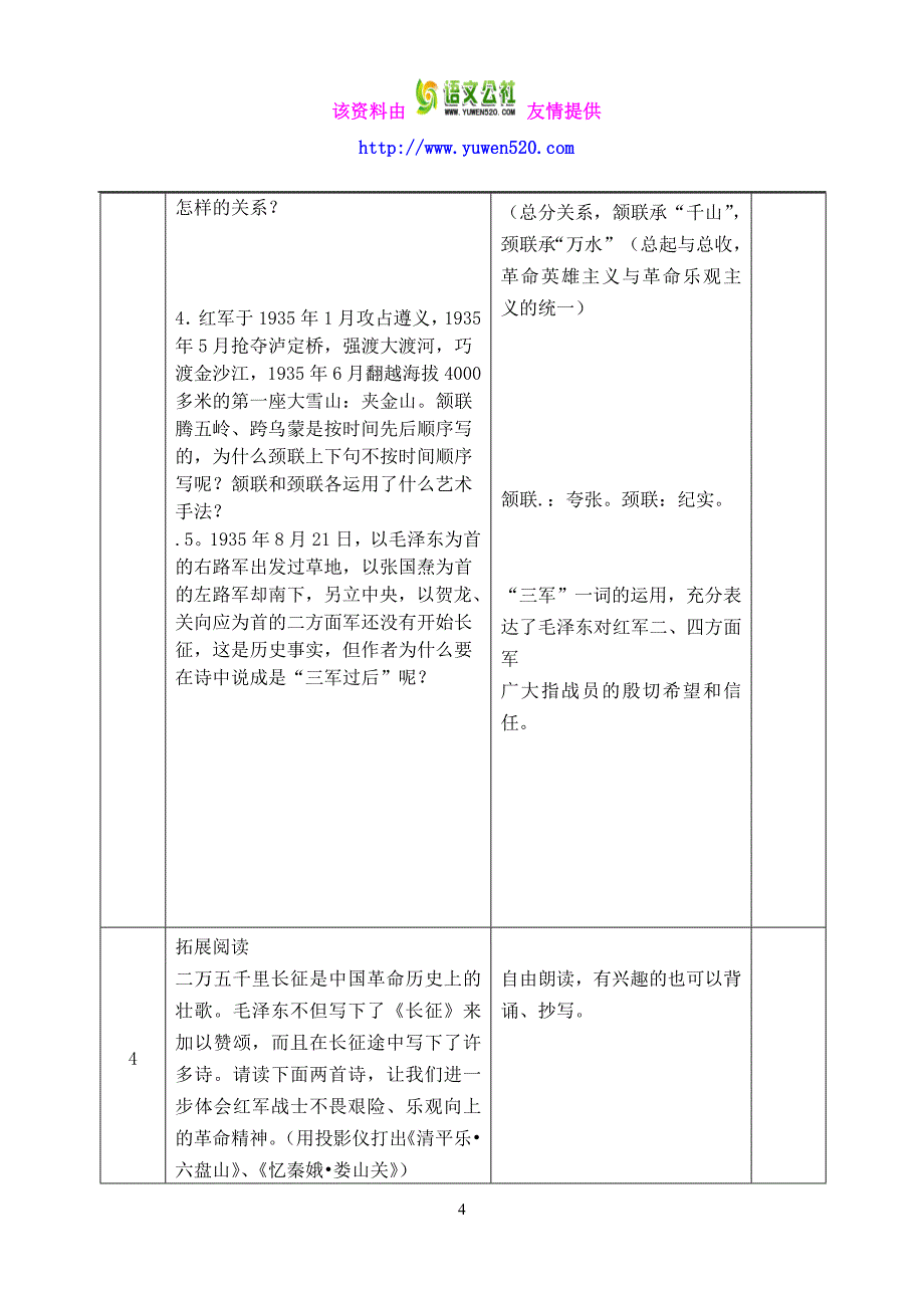 （苏教版）八年级上册语文教案全集_第4页