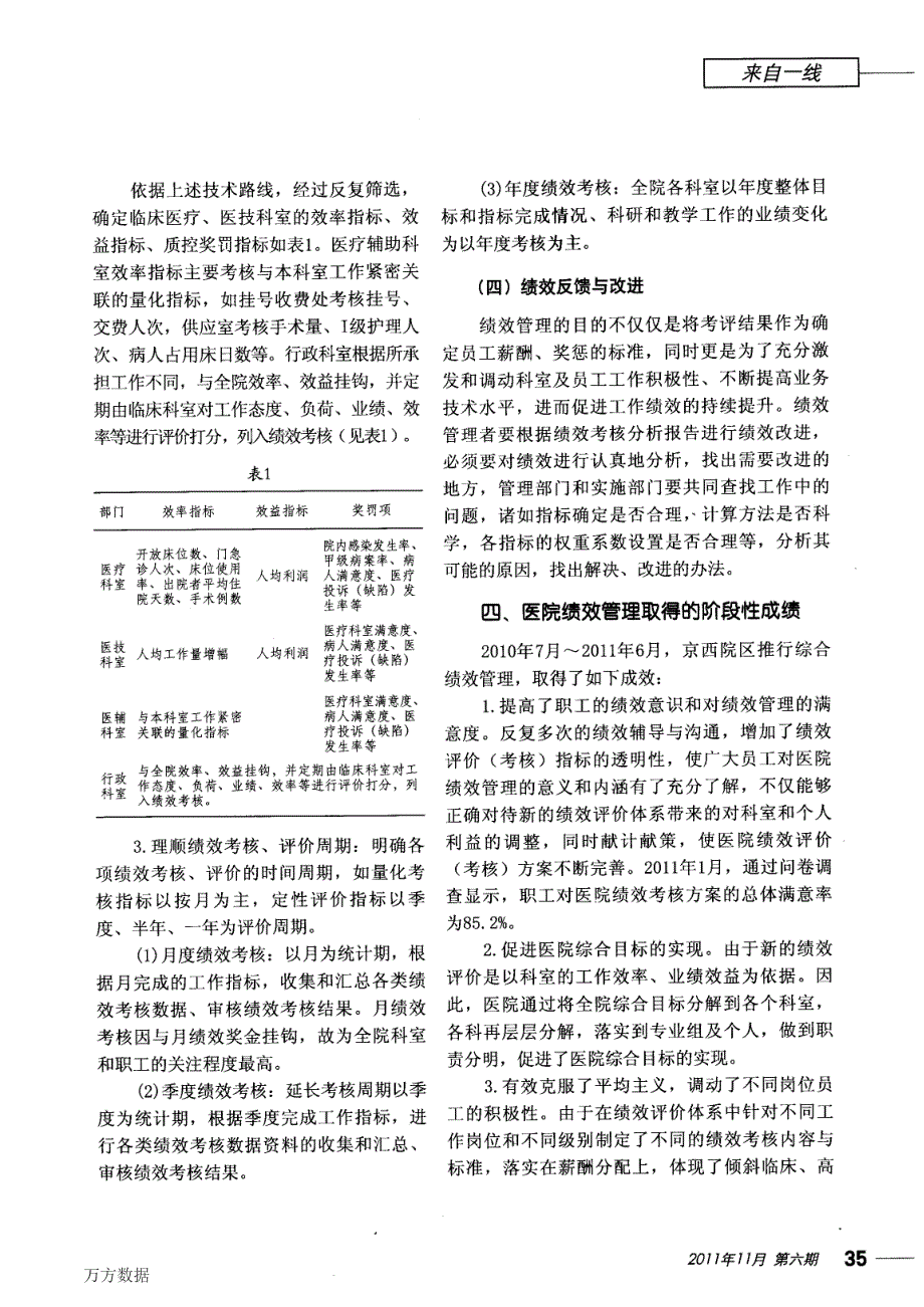 北京朝阳医院京西院区绩效管理的研究与实践_第3页