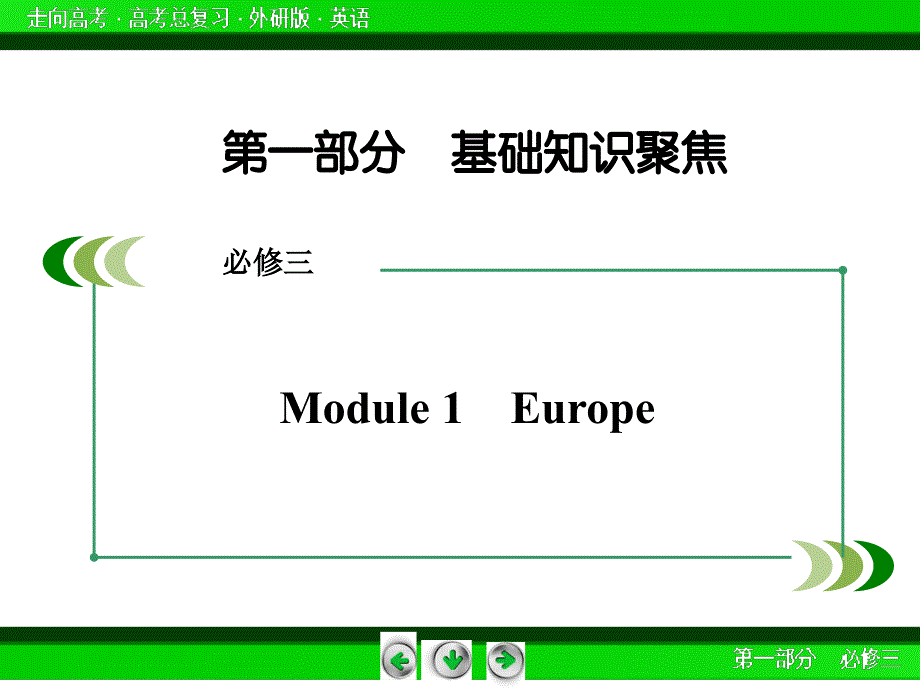 【2016年】（外研版）高三英语一轮复习课件：必修3 Module 1_第2页