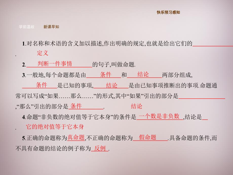 【新北师大版】八年级数学上册：7.2.1《定义与命题》ppt课件(1)_第4页