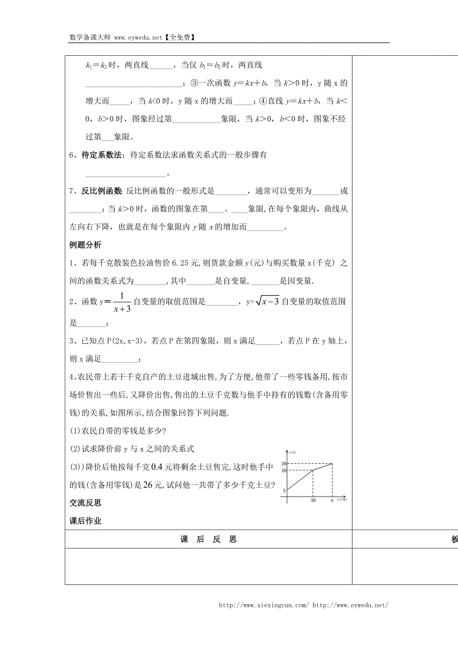 华师大版八年级数学下册《第17章 单元复习（1）》教案_第2页