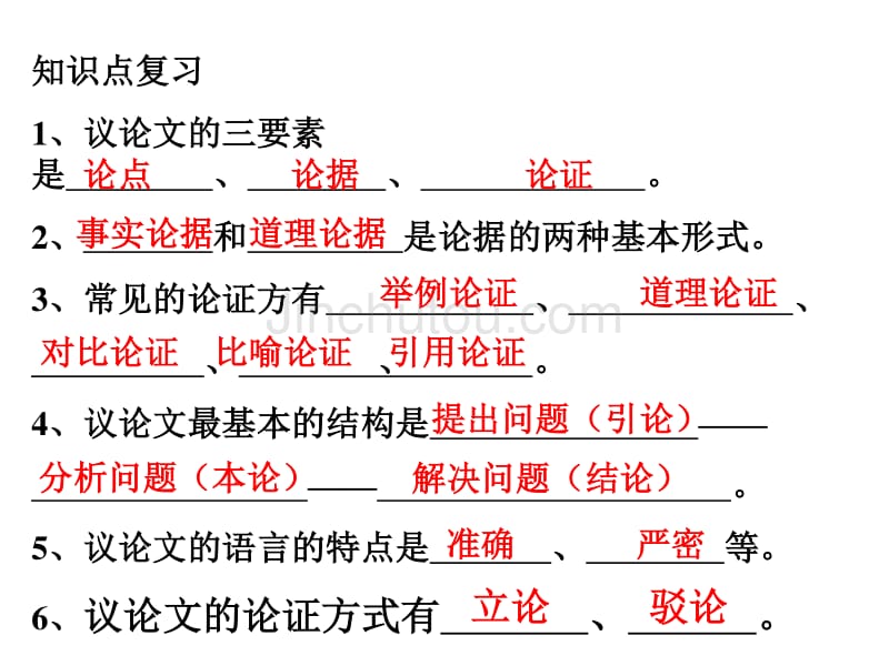 中考议论文阅读复习ppt课件【语文公社】_第4页