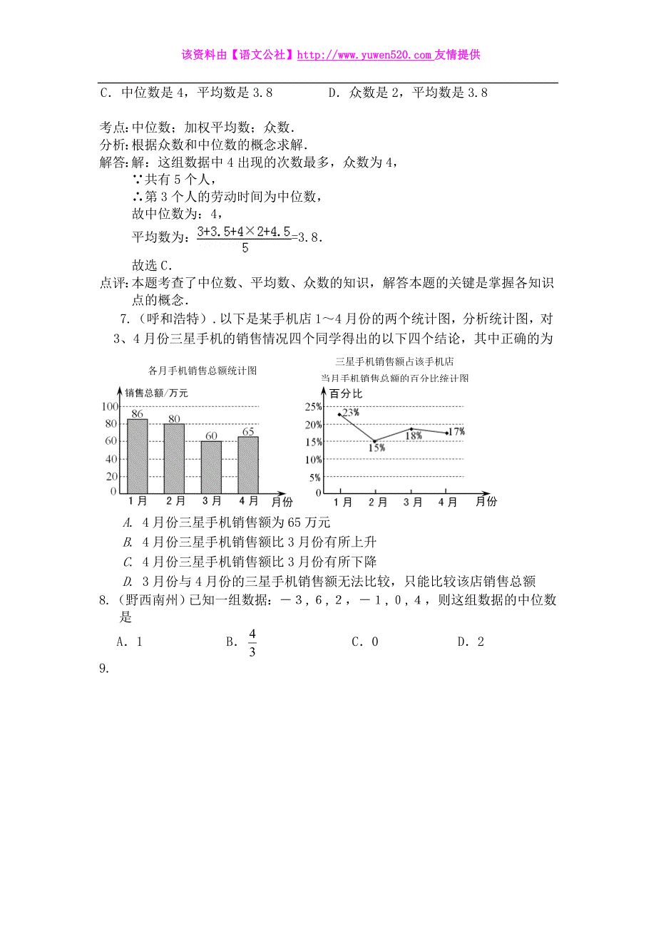 2015年全国各地中考数学试题分类汇编：统计（含答案解析）_第2页