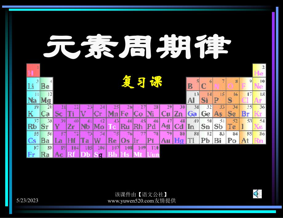 元素周期律课件教学课件_第1页