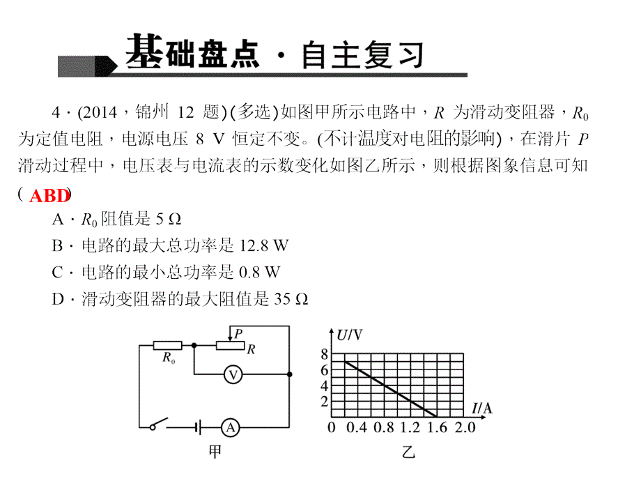 【通用版】中考物理习题课件：第20讲-电功率_第4页