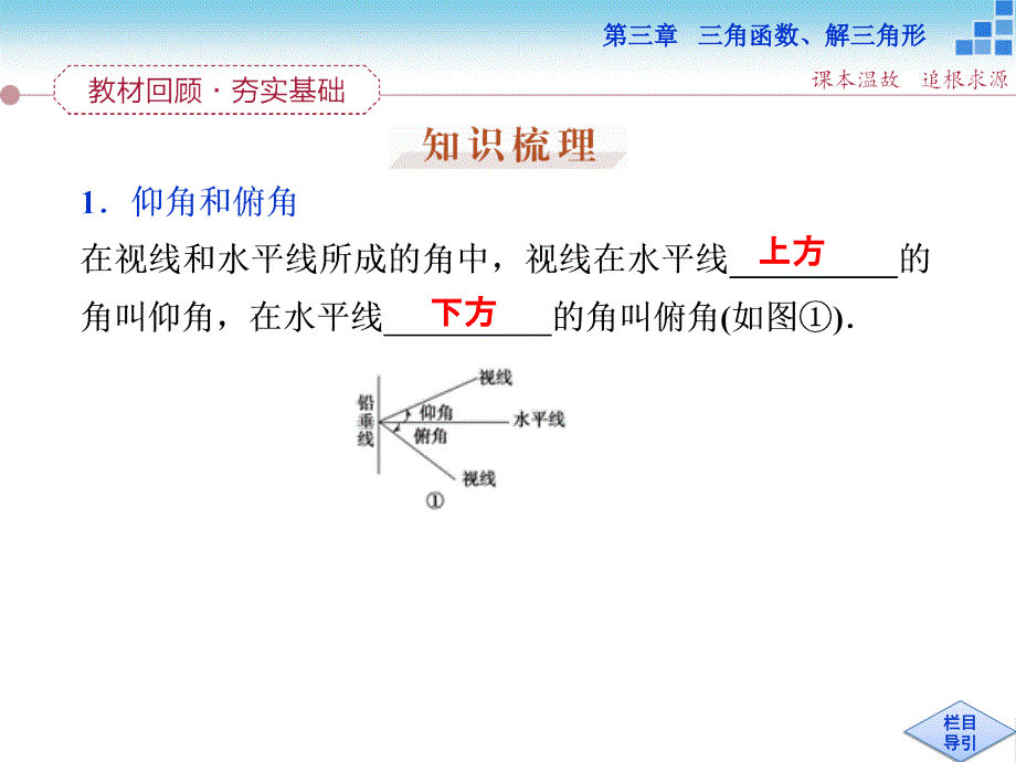 （人教A版）高考数学复习：3.8《正弦定理和余弦定理的应用举例》ppt课件_第2页