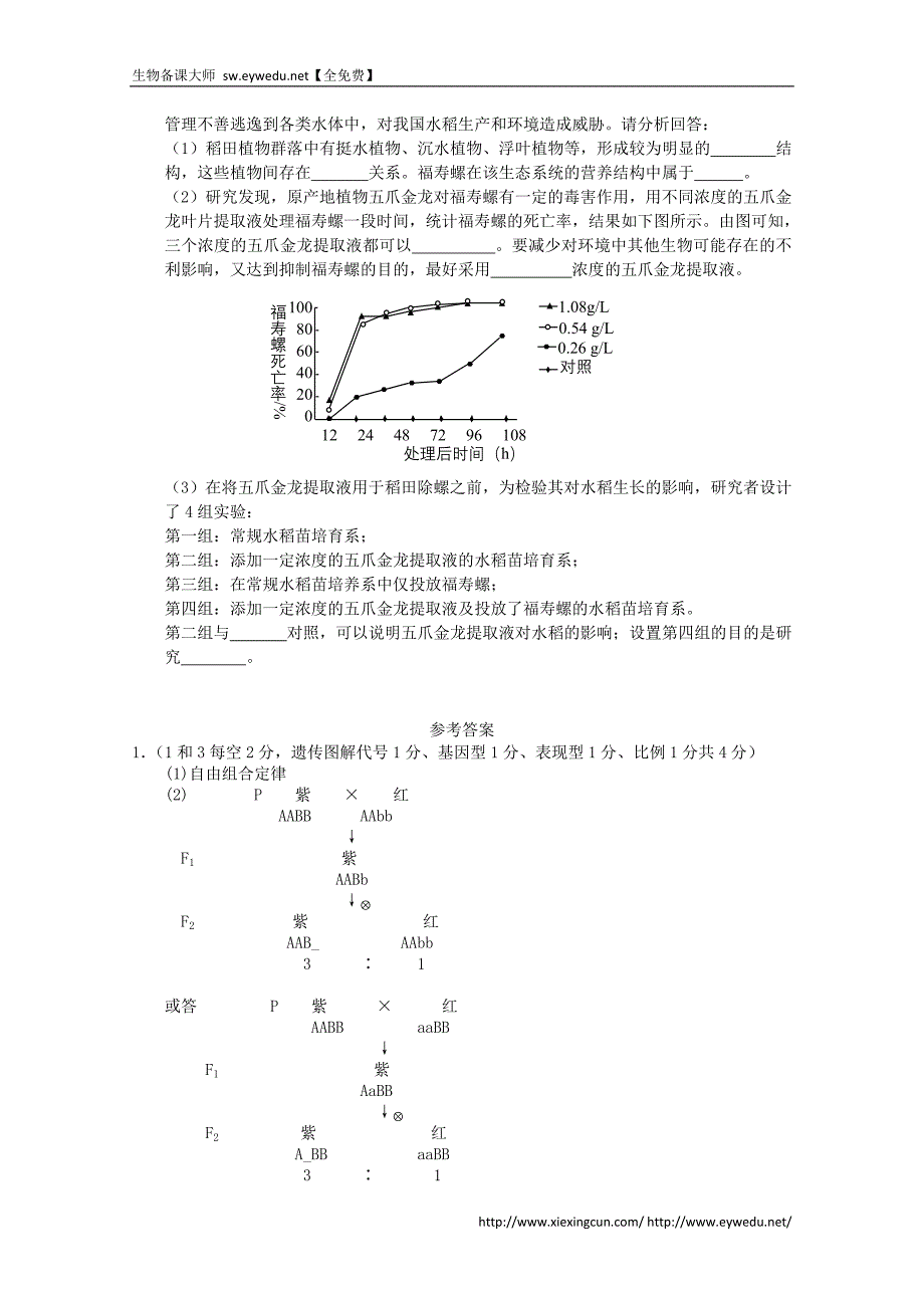 2015年高考生物实验专题练习（24）_第3页