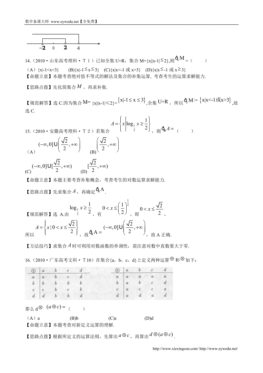 （新课标）高考数学考点专练（1）集合_第4页