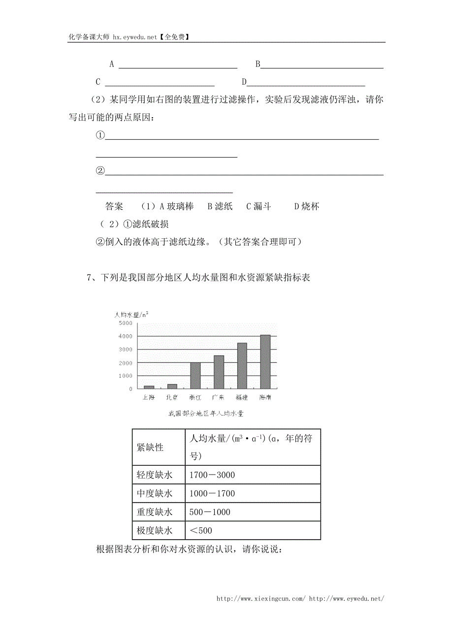 中考化学习题精选（11）水的净化（含答案解析）_第4页