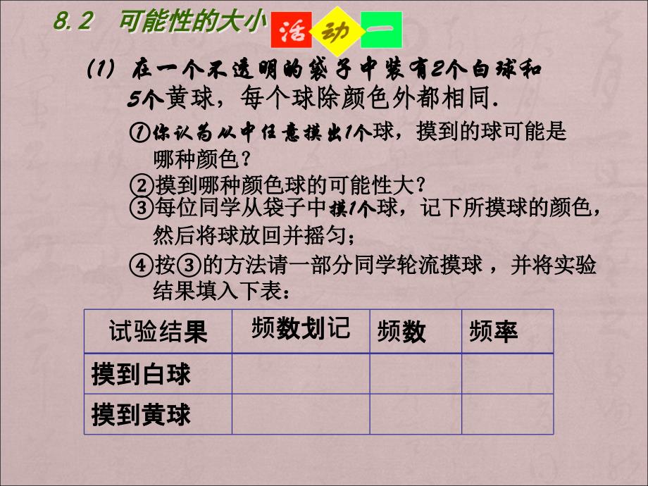 【苏科版】八年级下数学：8.2《可能性的大小》参考课件_第3页