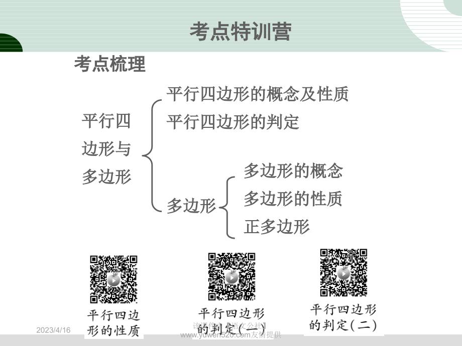 中考研究：第5章《四边形》第1节《平行四边形与多边形》课件_第2页