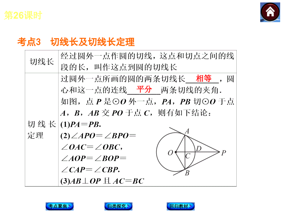 湘教版中考数学复习课件【第26课时】直线与圆的位置关系（28页）_第4页