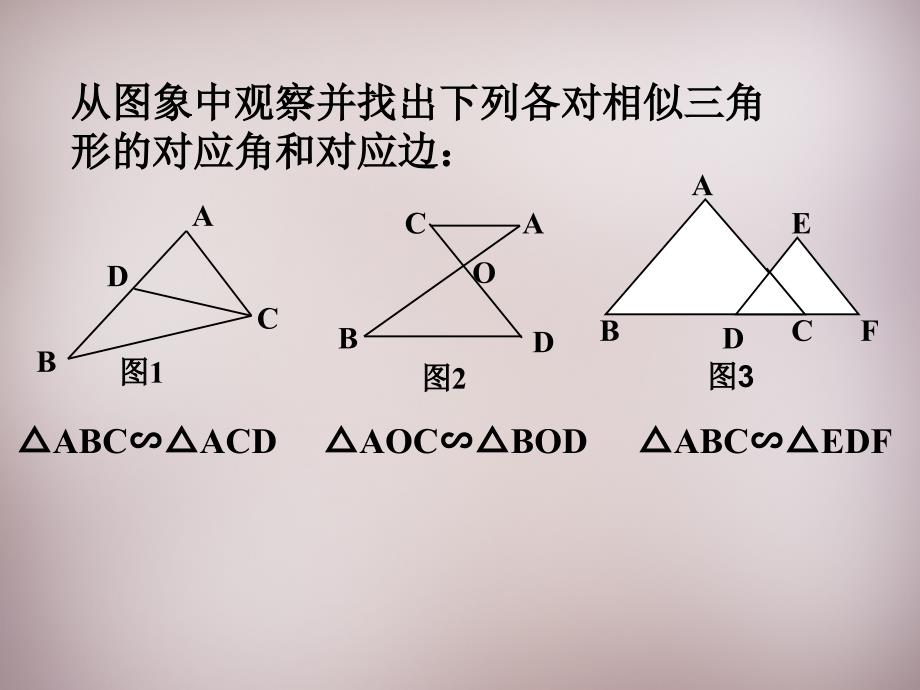 【华东师大版】九年级数学上册：23.3.1《相似三角形》ppt课件_第4页