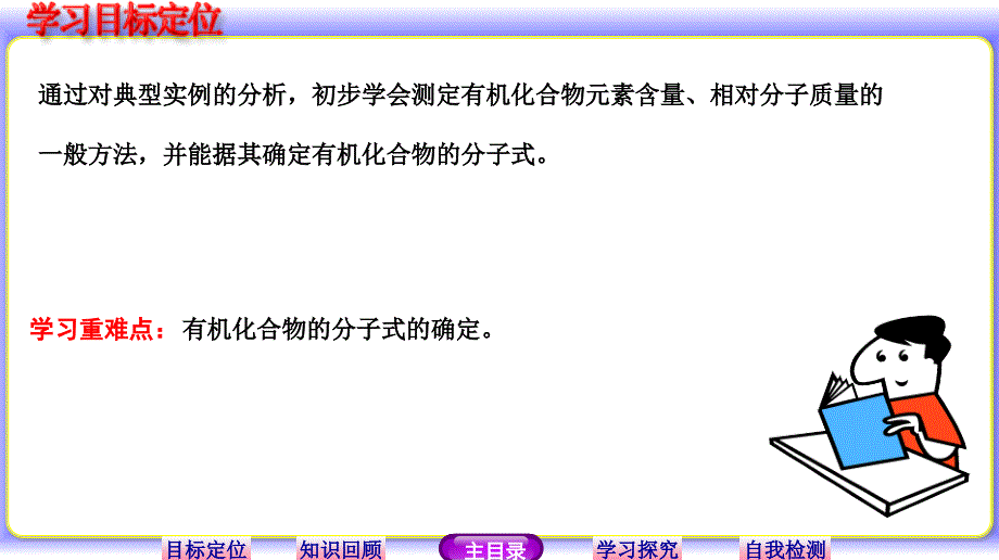 （鲁科版）化学选修物：3.2.1《有机化合物分子式的确定》ppt课件_第3页