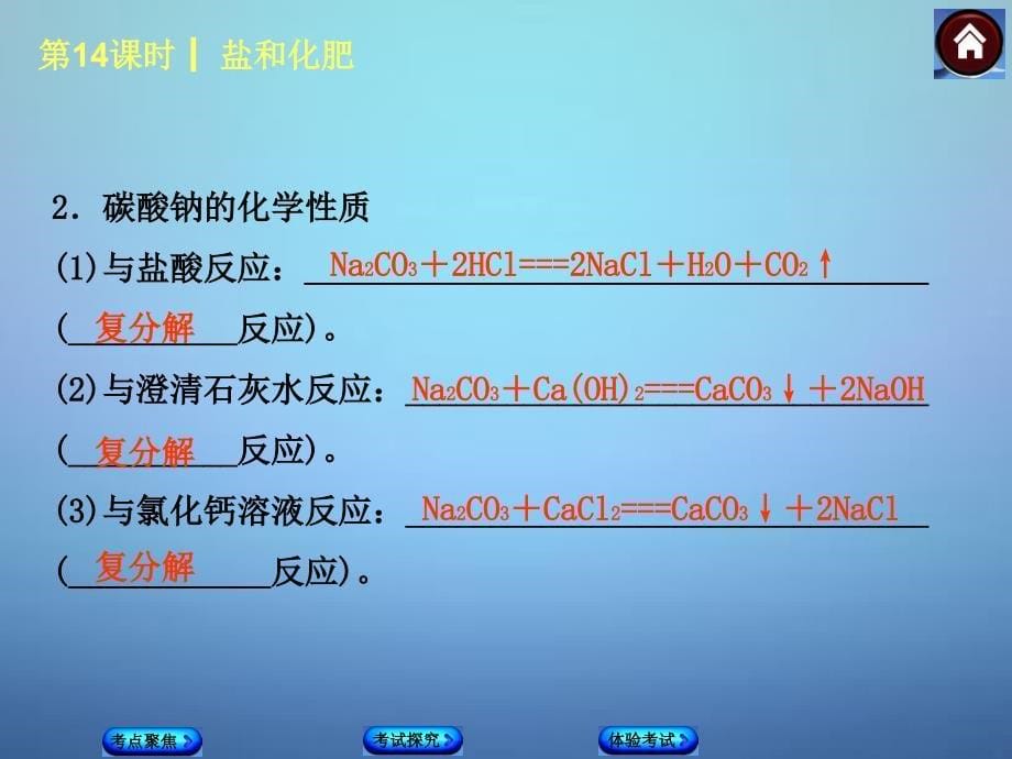 中考化学基础系统复习：第14课时《盐和化肥》ppt课件_第5页