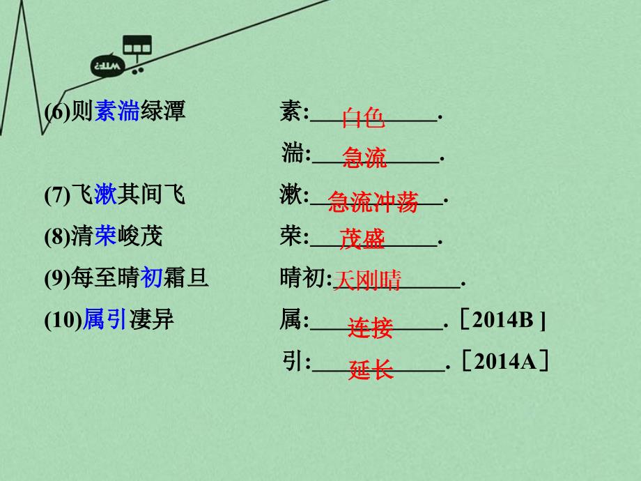 重庆市2016年中考文言文：第11篇《三峡》ppt课件_第3页