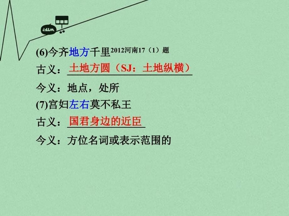 中考语文 第一部分 古代诗文阅读 专题一 文言文阅读 第7篇 邹忌讽齐王纳谏课件_第5页